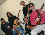 BEYOND THE FIELDS, 2003. 
CLOCKWISE: MICHAEL, UWE, MAXIMILIAN, MARTIN, MARCEL AND ANDRE.